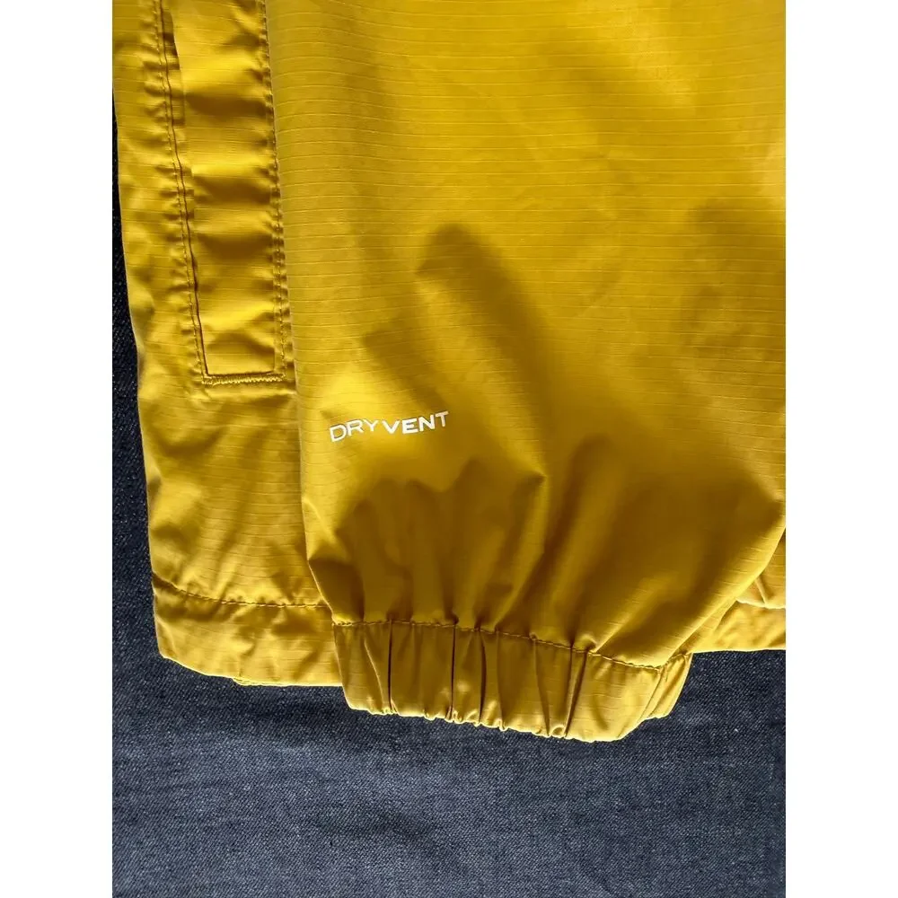 The North Face Yellow Windbreaker Jacket Men's M Half Zip Hooded
